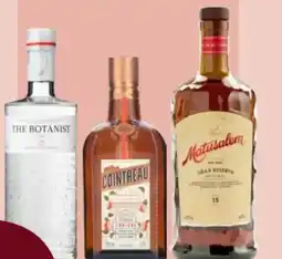 Kvickly The botanist gin, cointreau eller matusalem gran reserva 15 rom tilbud