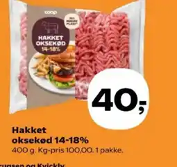 SuperBrugsen Hakket oksekød 14-18% tilbud