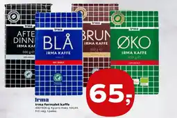 SuperBrugsen Irma formalet kaffe tilbud