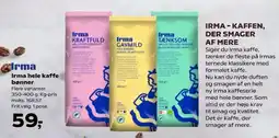 SuperBrugsen Irma hele kaffe bønner tilbud