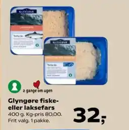 SuperBrugsen Glyngøre fiske- eller laksefars tilbud