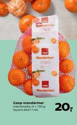 SuperBrugsen Coop mandariner tilbud