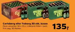 SuperBrugsen Carlsberg eller Tuborg 30 stk. tilbud