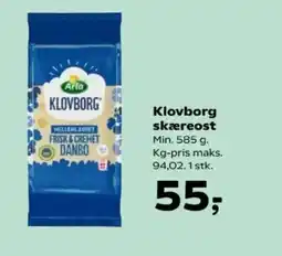 SuperBrugsen Klovborg skæreost tilbud