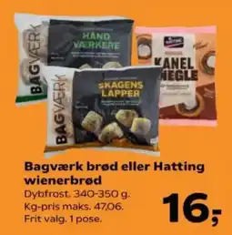 SuperBrugsen Bagværk brød eller Hatting wienerbrød tilbud