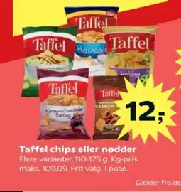 SuperBrugsen Taffel chips eller nødder tilbud
