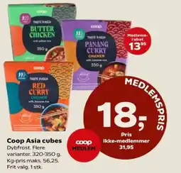 SuperBrugsen Coop Asia cubes tilbud
