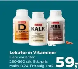 SuperBrugsen Lekaform Vitaminer tilbud