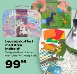 SuperBrugsen Legetøjskuffert med Krea indhold tilbud
