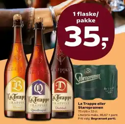 SuperBrugsen La Trappe eller Staropramen tilbud