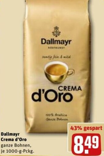 REWE DE Dallmayr Crema D'Oro tilbud