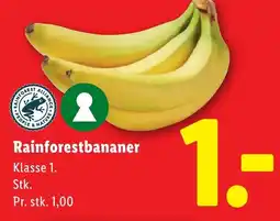 Lidl Rainforestbananer tilbud