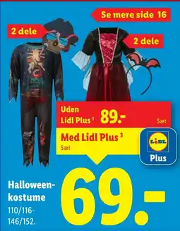 Lidl Halloween- kostume tilbud