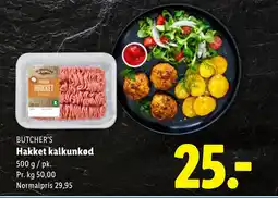 Lidl BUTCHER'S Hakket kalkunkød tilbud