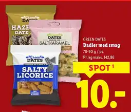 Lidl GREEN DATES Dadler med smag tilbud