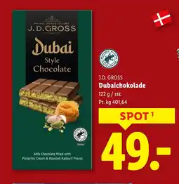Lidl J.D. GROSS Dubaichokolade tilbud