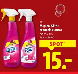 Lidl W5 Magical Shine rengøringsspray tilbud