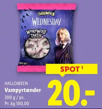 Lidl HALLOWEEN Vampyrtænder tilbud