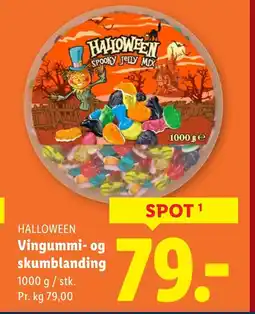 Lidl HALLOWEEN Vingummi- og skumblanding tilbud