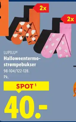 Lidl LUPILUⓇ Halloweentermo- strømpebukser tilbud