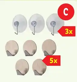 Lidl Sæt med kroge eller knager tilbud