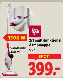 Lidl 2i1 multifunktionel dampmoppe tilbud