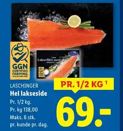 Lidl LASCHINGER Hel lakseside tilbud