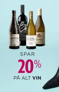 Salling SPAR 20% PÅ ALT VIN tilbud