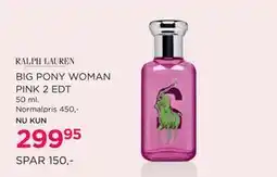 Salling BIG PONY WOMAN PINK 2 EDT, DKK 299.95 tilbud
