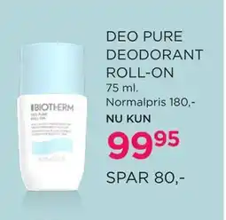 Salling DEO PURE DEODORANT ROLL-ON, DKK 99.95 tilbud