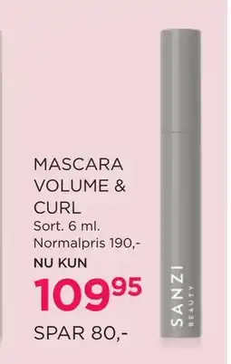 Salling MASCARA VOLUME & CURL, DKK 109.95 tilbud