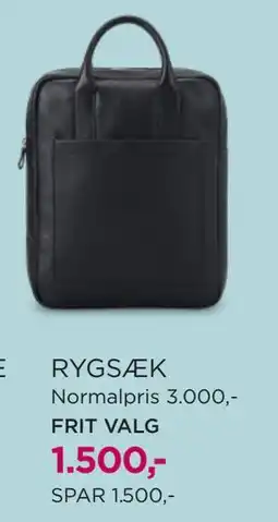 Salling RYGSÆK, DKK 1500 tilbud