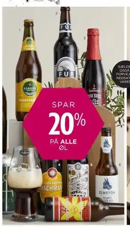Salling SPAR 20% PÅ ALLE ØL tilbud