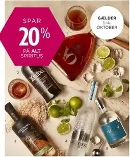 Salling SPAR 20% PÅ ALT SPIRITUS tilbud