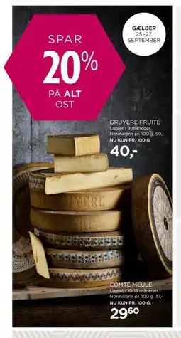 Salling GRUYÈRE FRUITÉ, DKK 40 tilbud