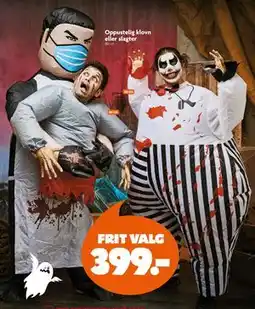 Fætter BR Oppustelig klovn eller slagter, DKK 399 tilbud