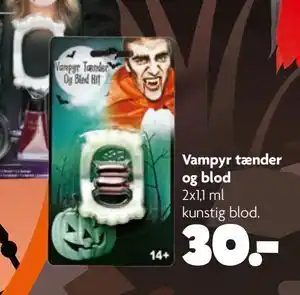 Fætter BR Vampyr tænder og blod, DKK 30 tilbud