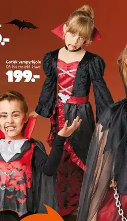 Fætter BR Gotisk vampyrkjole, DKK 199 tilbud