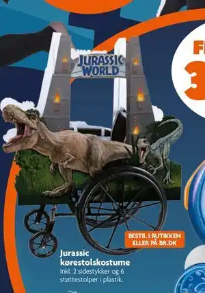 Fætter BR Jurassic kørestolskostume, DKK 379 tilbud