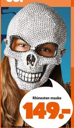 Fætter BR Rhinesten maske, DKK 149 tilbud