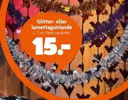 Fætter BR Glitter- eller lamettaguirlande, DKK 15 tilbud