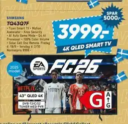 Bilka SAMSUNG TQ43Q7F, DKK 3999 tilbud