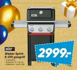 Bilka Weber Spirit E-310 gasgrill, DKK 2999 tilbud