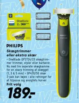Bilka Skægtrimmer eller ekstra skær, DKK 189 tilbud