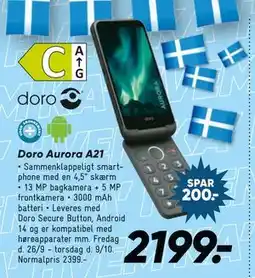 Bilka Doro Aurora A21, DKK 2199 tilbud