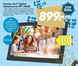 Bilka Frameo 15,6” digital billedramme PFF-1503B, DKK 899 tilbud