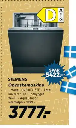 Bilka Opvaskemaskine, DKK 3777 tilbud