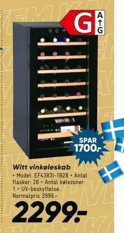 Bilka Witt vinkøleskab, DKK 2299 tilbud