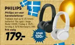 Bilka Philips on-ear høretelefoner, DKK 179 tilbud