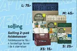 Bilka Salling 2-pak foldekasser tilbud